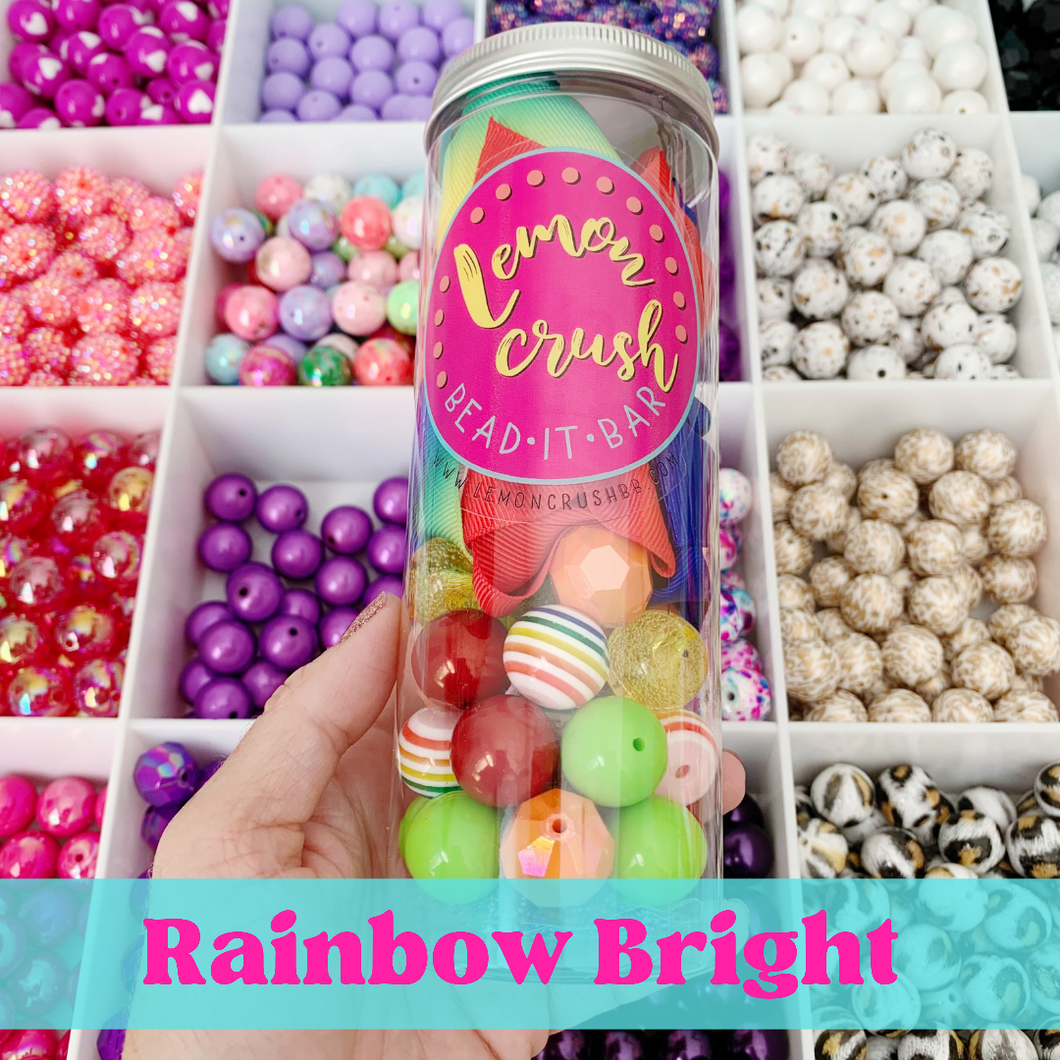 Rainbow Bright Bead Party Mix