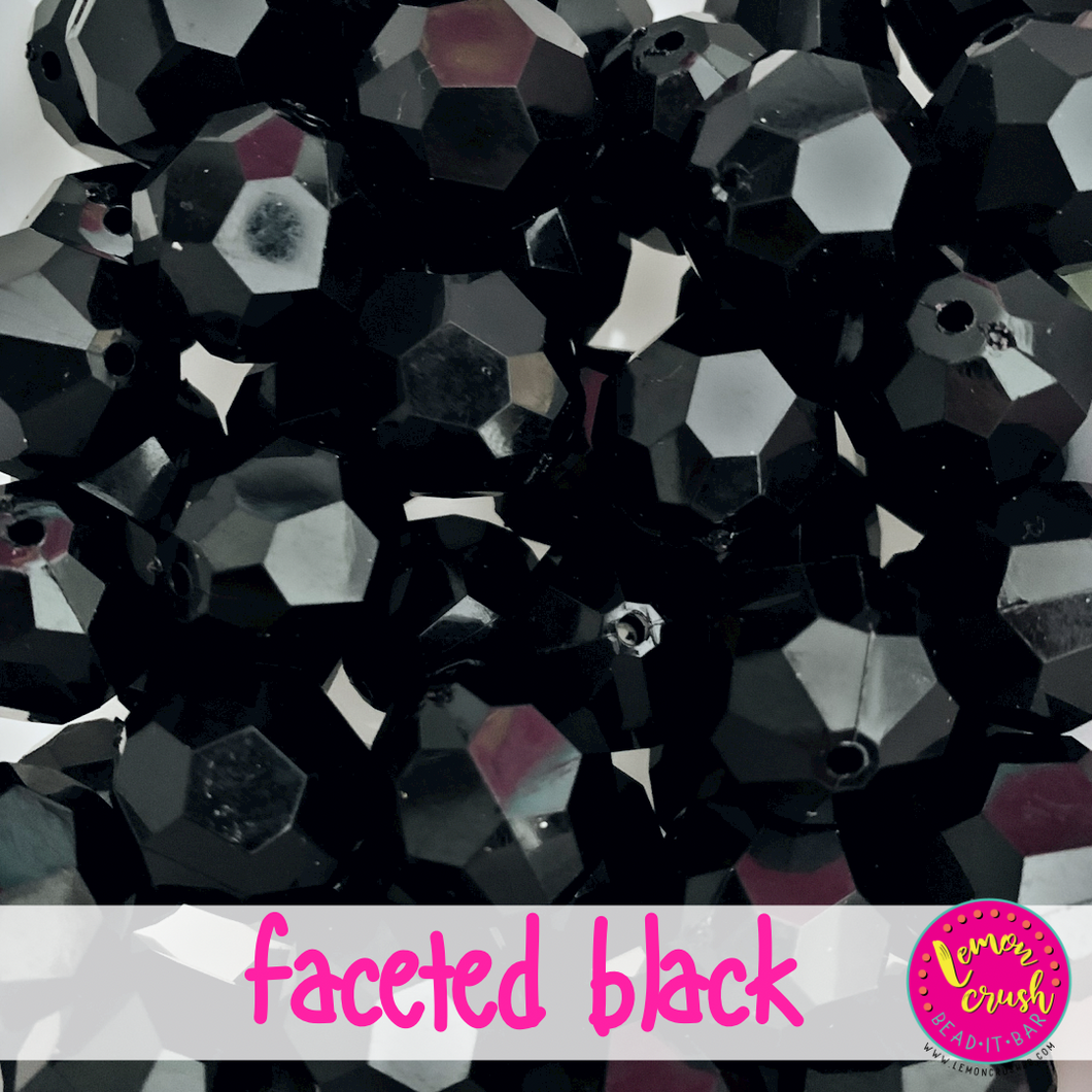 Faceted Black