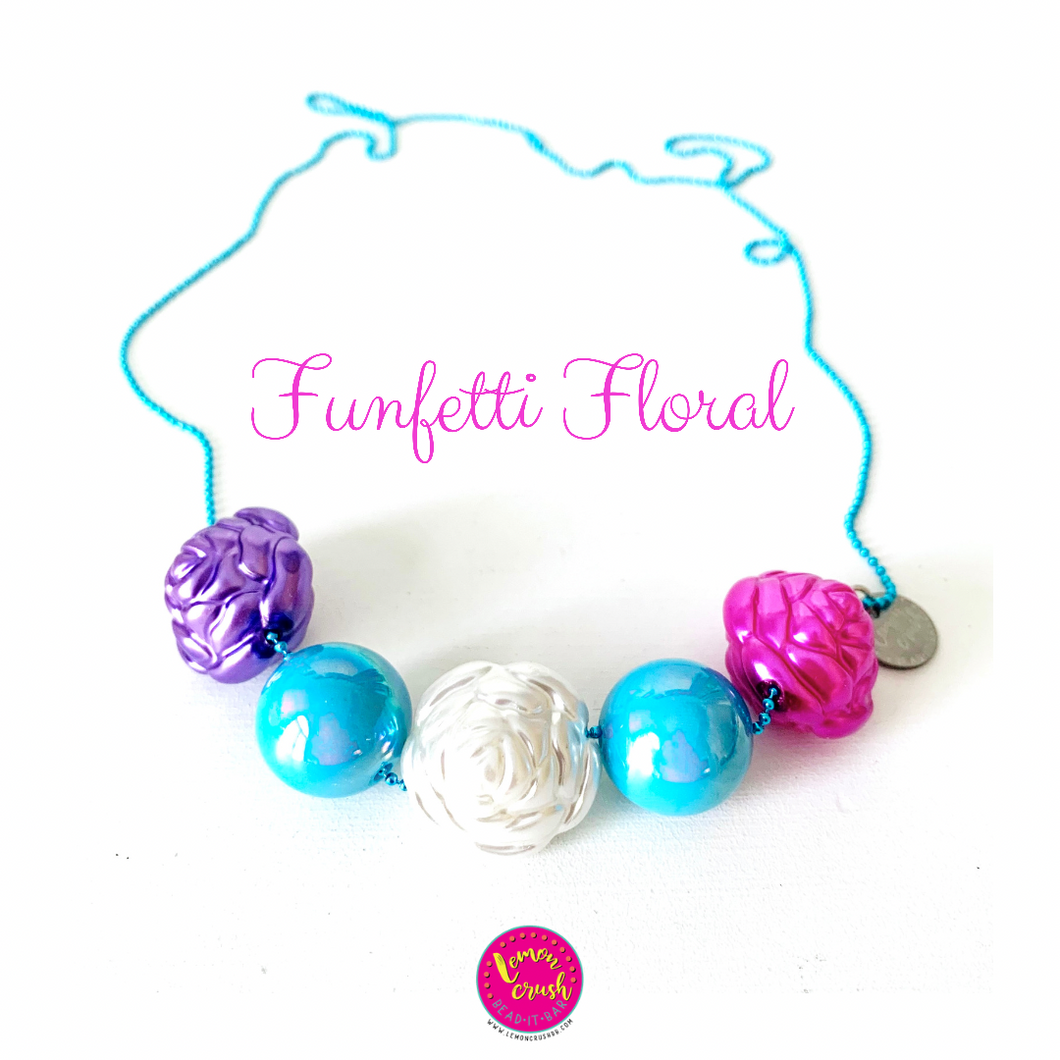 Funfetti Floral Necklace