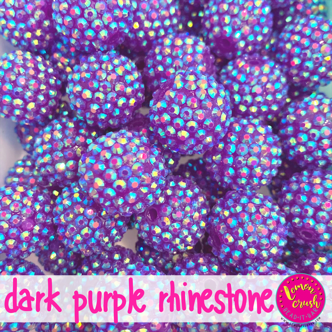 Dark Purple Rhinestone